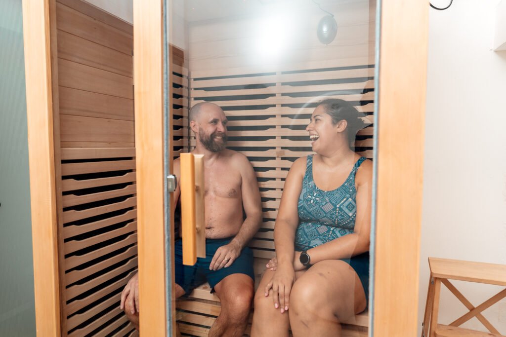 couples sauna and ice bath date